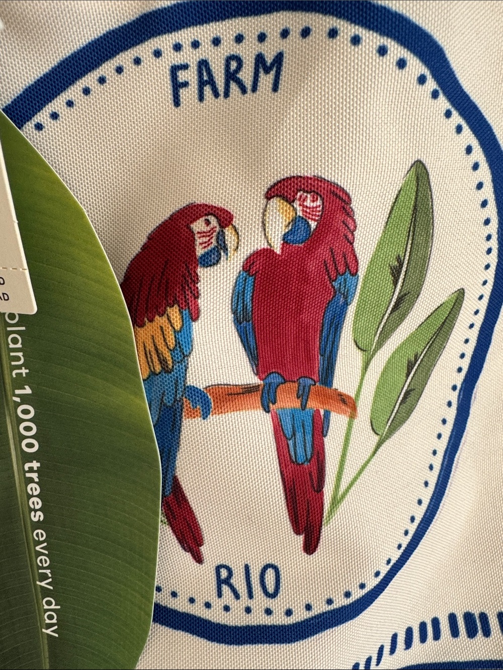 Anthropologie Farm rio Tropical destiny Beach Bag NWT $110 - Picture 5 of 10